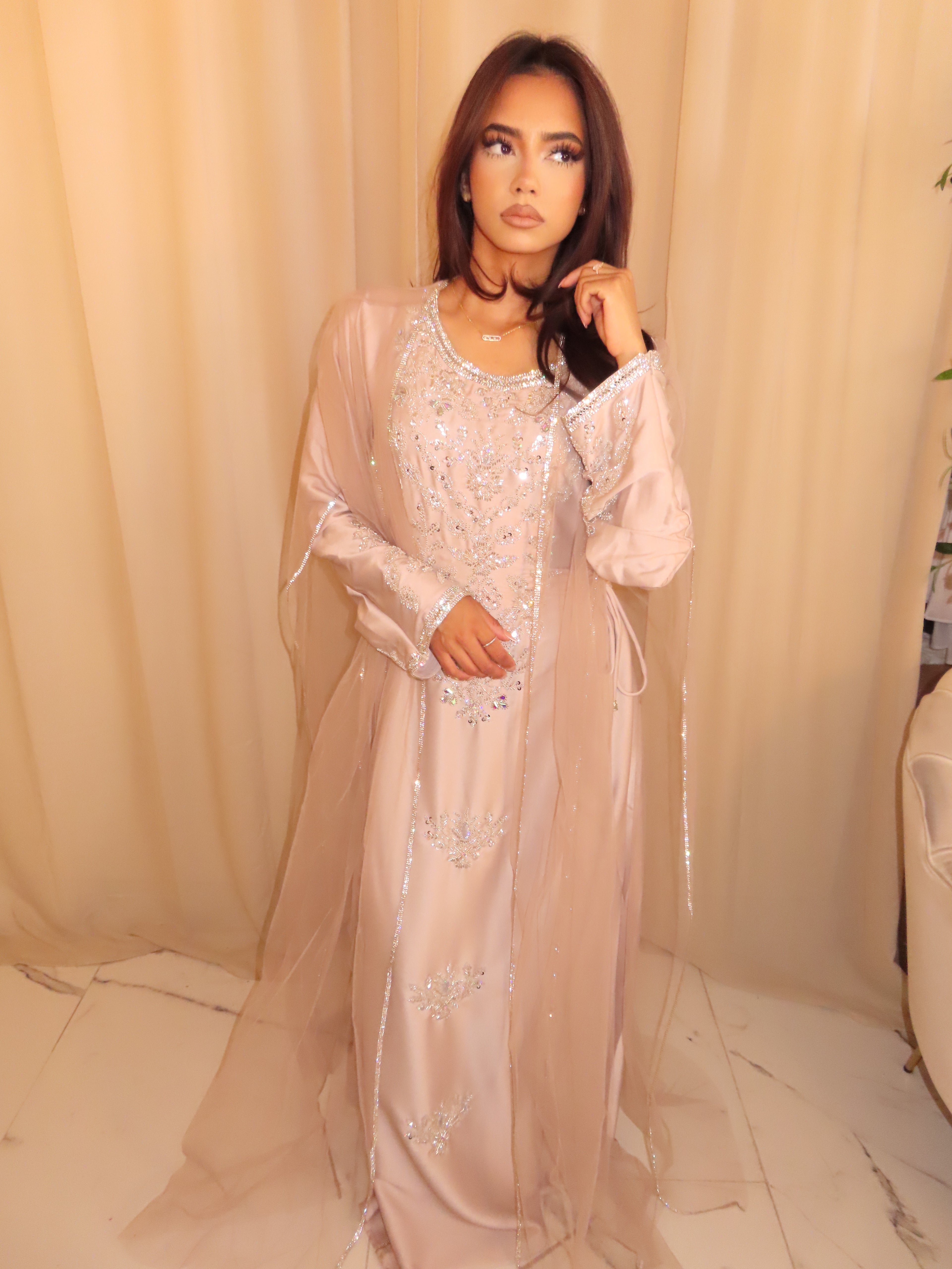 arabic evening dresses uk Burgundy Chiffon Long Arabic Evening Dress for Women SF141 main image 1