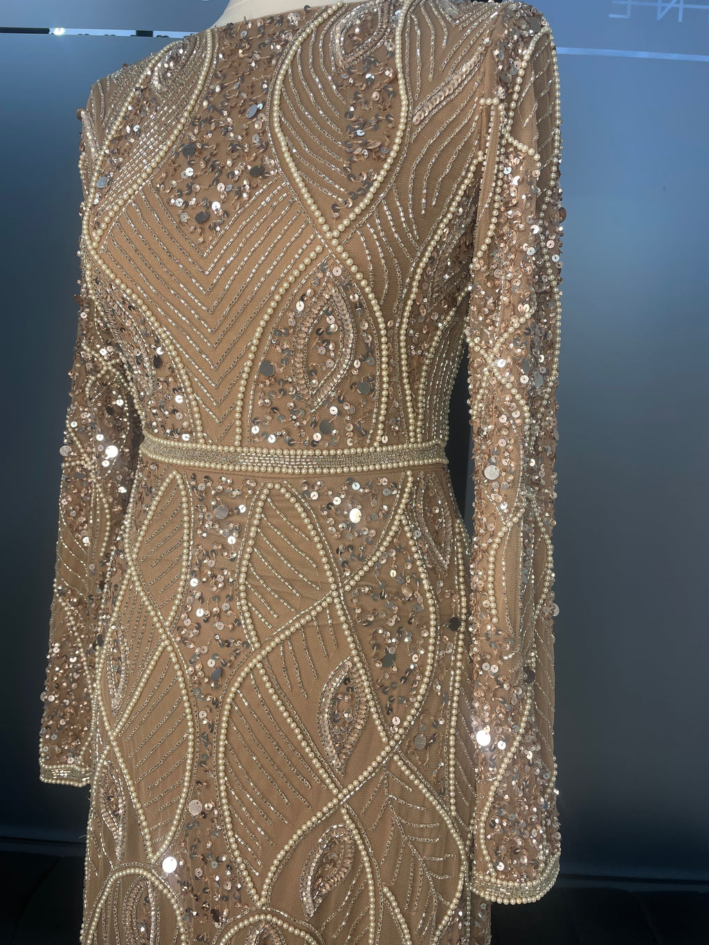 Mocha Modest Dress