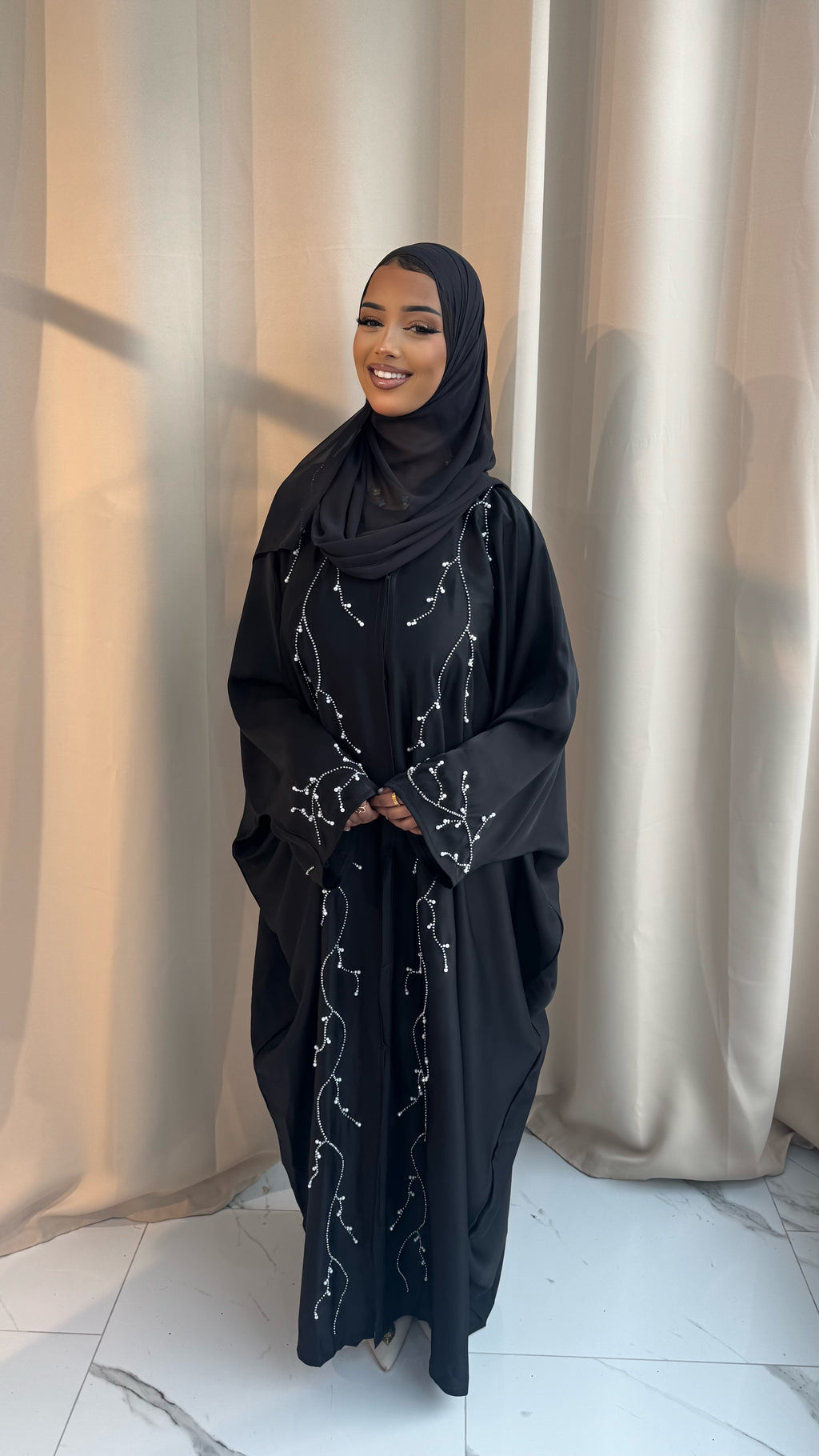 Black Batwing Abaya