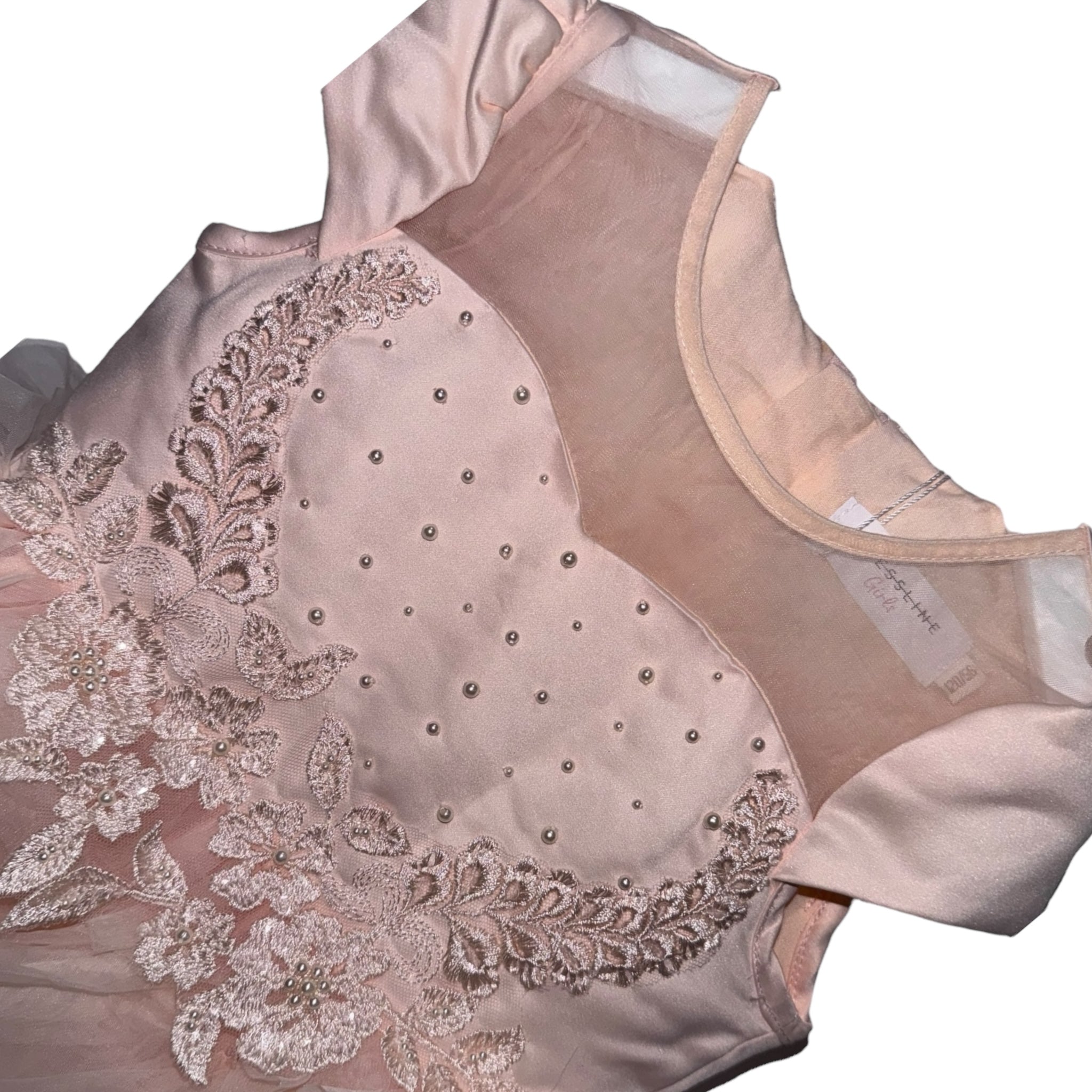 Peach  Pear Tulle Party Dress