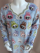 Load image into Gallery viewer, Labubu Blue/Multi Makhawer
