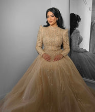 Load image into Gallery viewer, Long sleeve embellished dress
