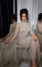 Load image into Gallery viewer, Long sleeve embellished dress with skirt
