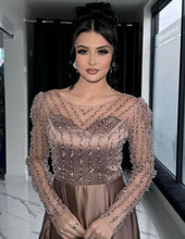 Load image into Gallery viewer, Beaded Satin Dress
