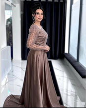 Load image into Gallery viewer, Beaded Satin Dress
