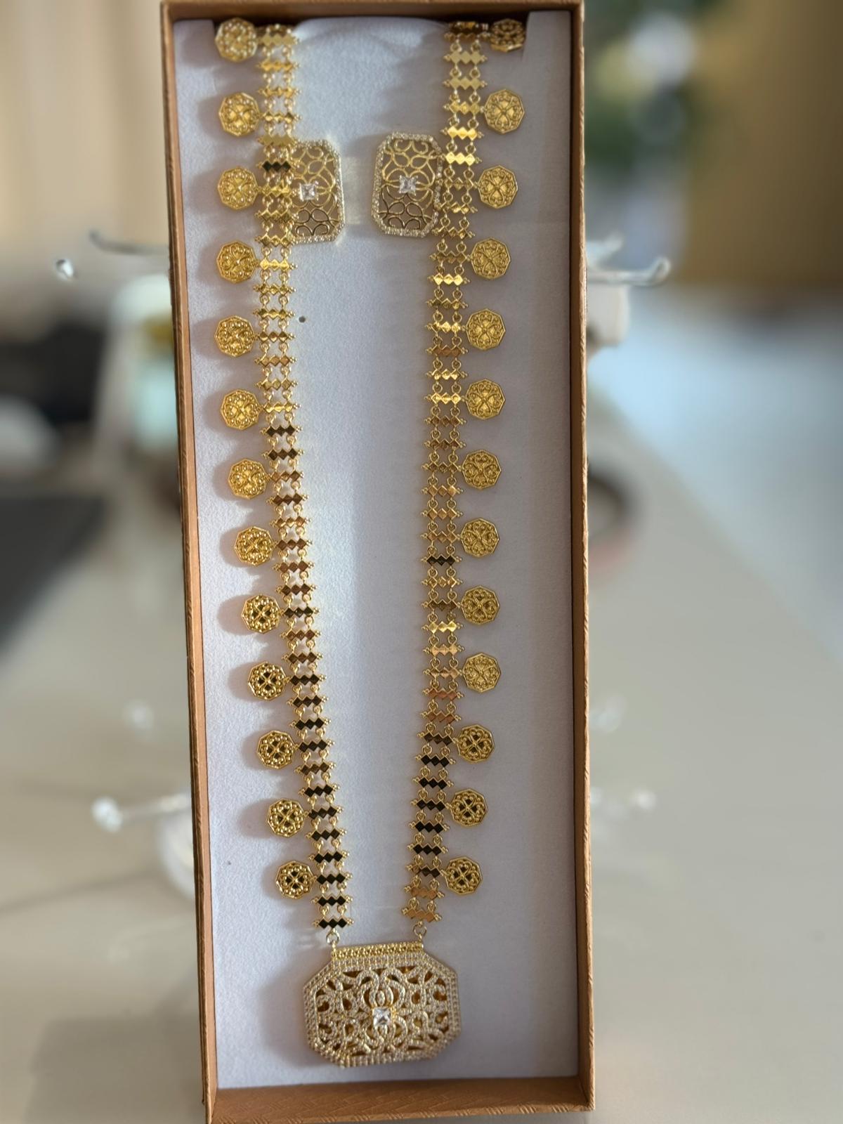 Gold Emirati Necklace Set