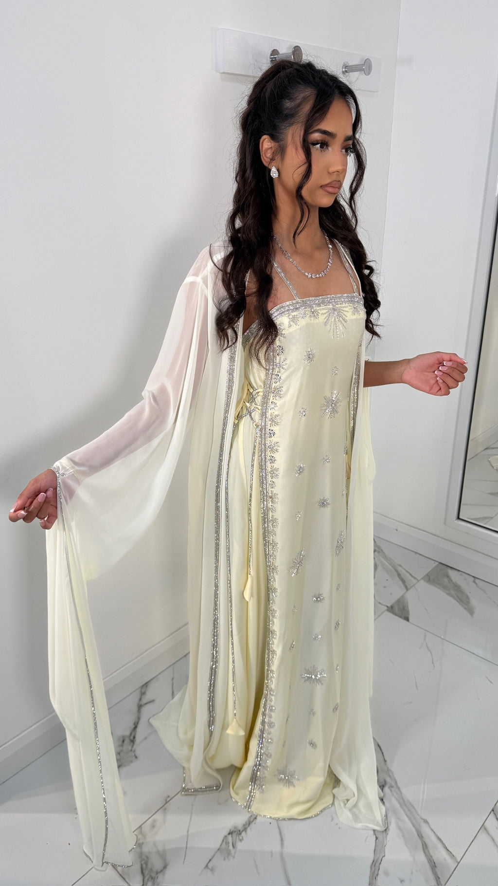 VIP Butter Yellow Emirati Dress