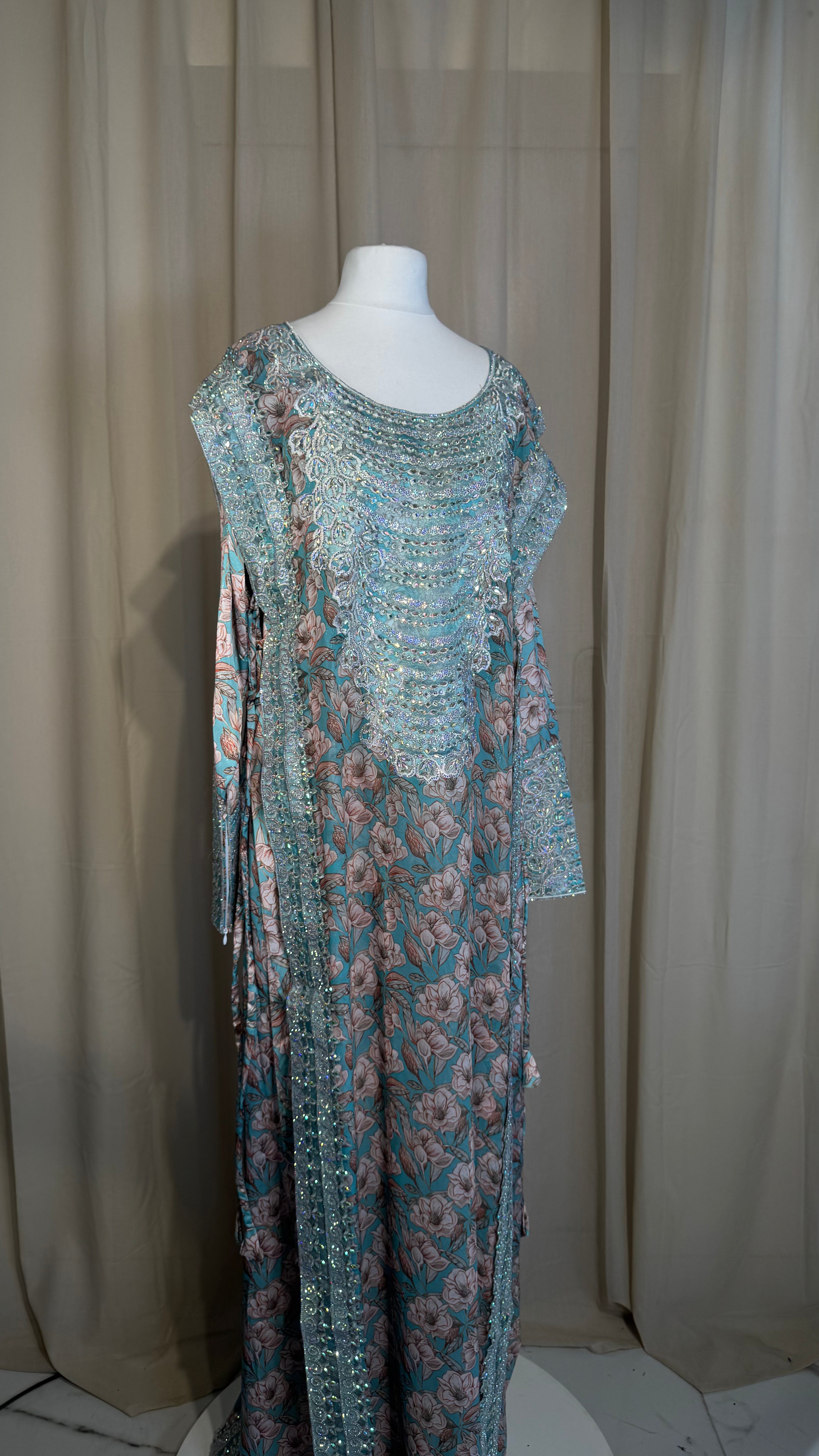 *VIP* Turquoise Corset Emirati Makhawer