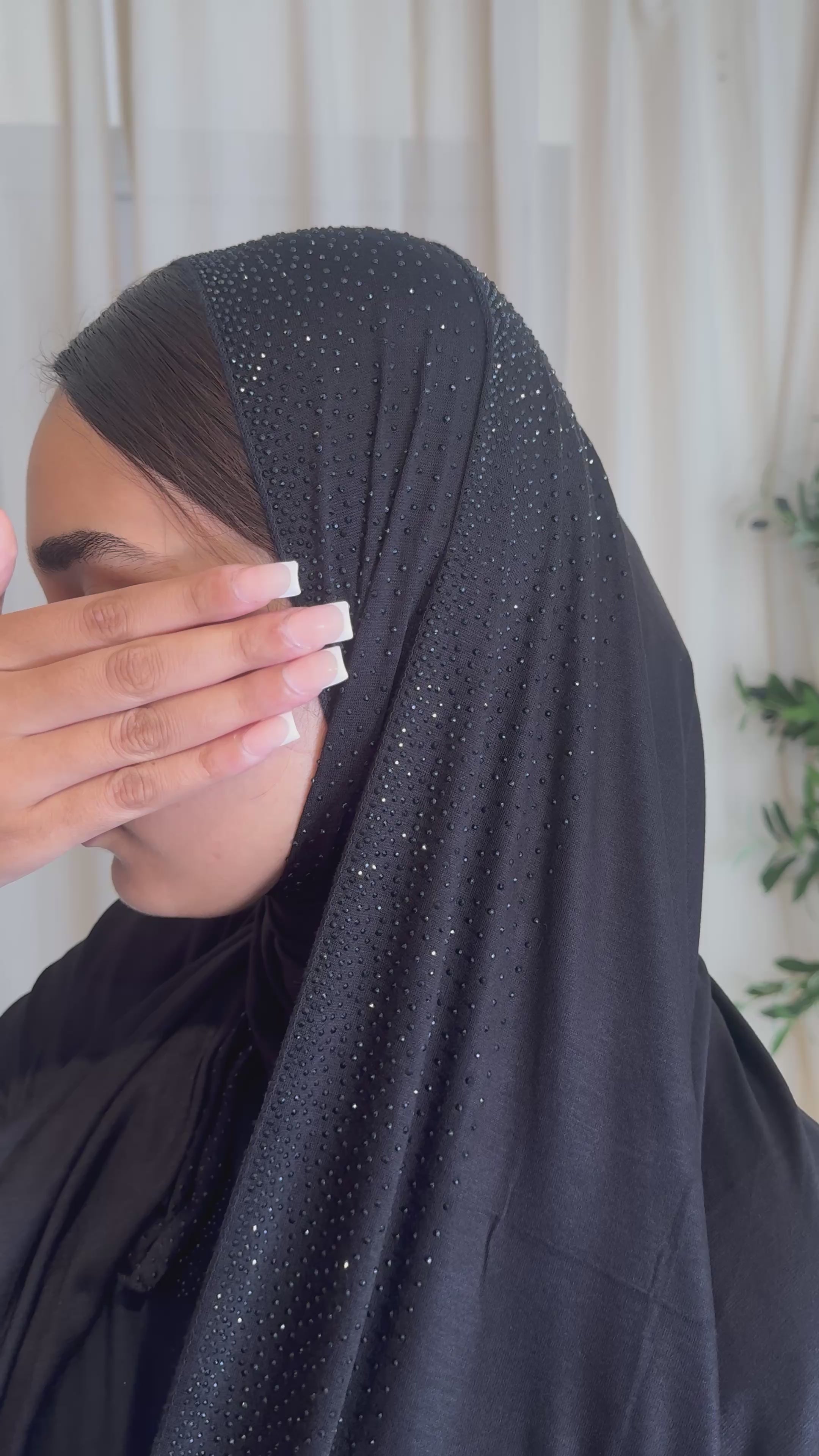 Black Embellished Jersey #1