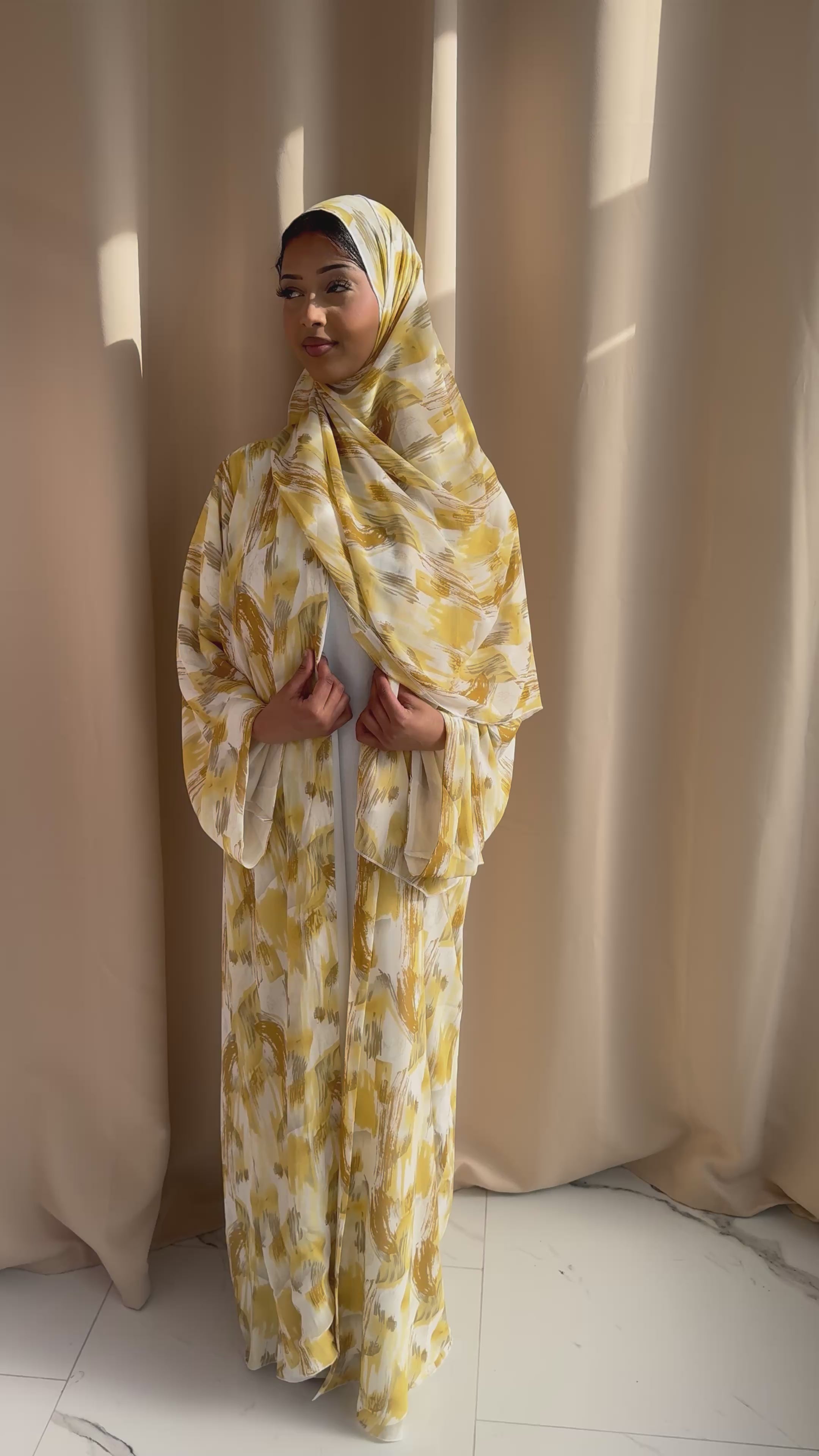 Sunstone Chiffon Abaya