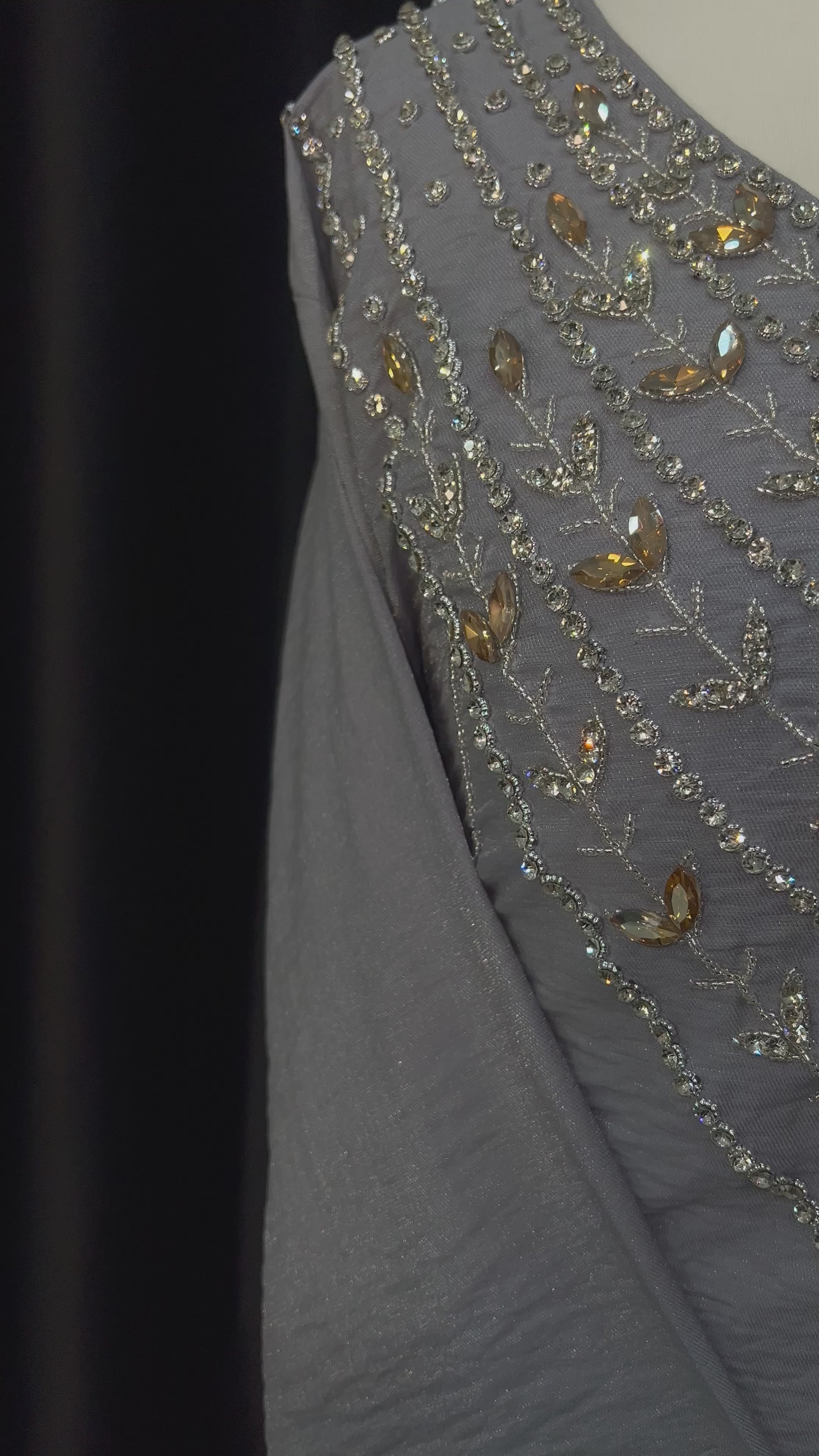 Grey Shimmer Makhawer Size (54)