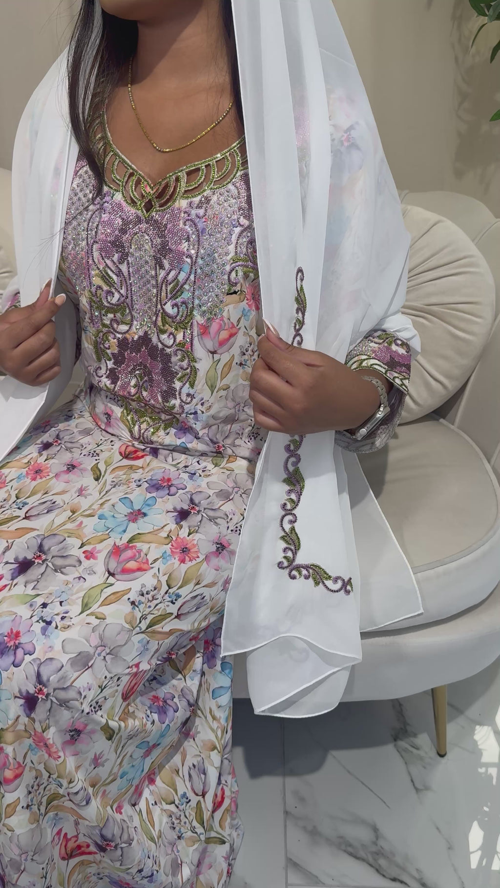 Summer Makhawer (purple stones) & Sheila