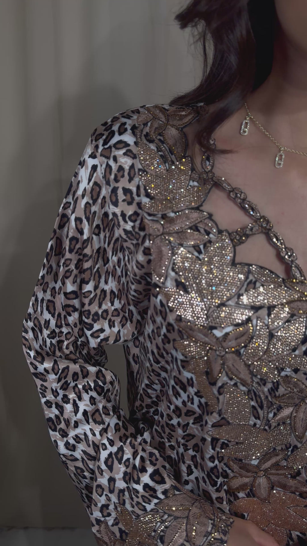 Leopard Print Cut Out Makhawer & Sheila