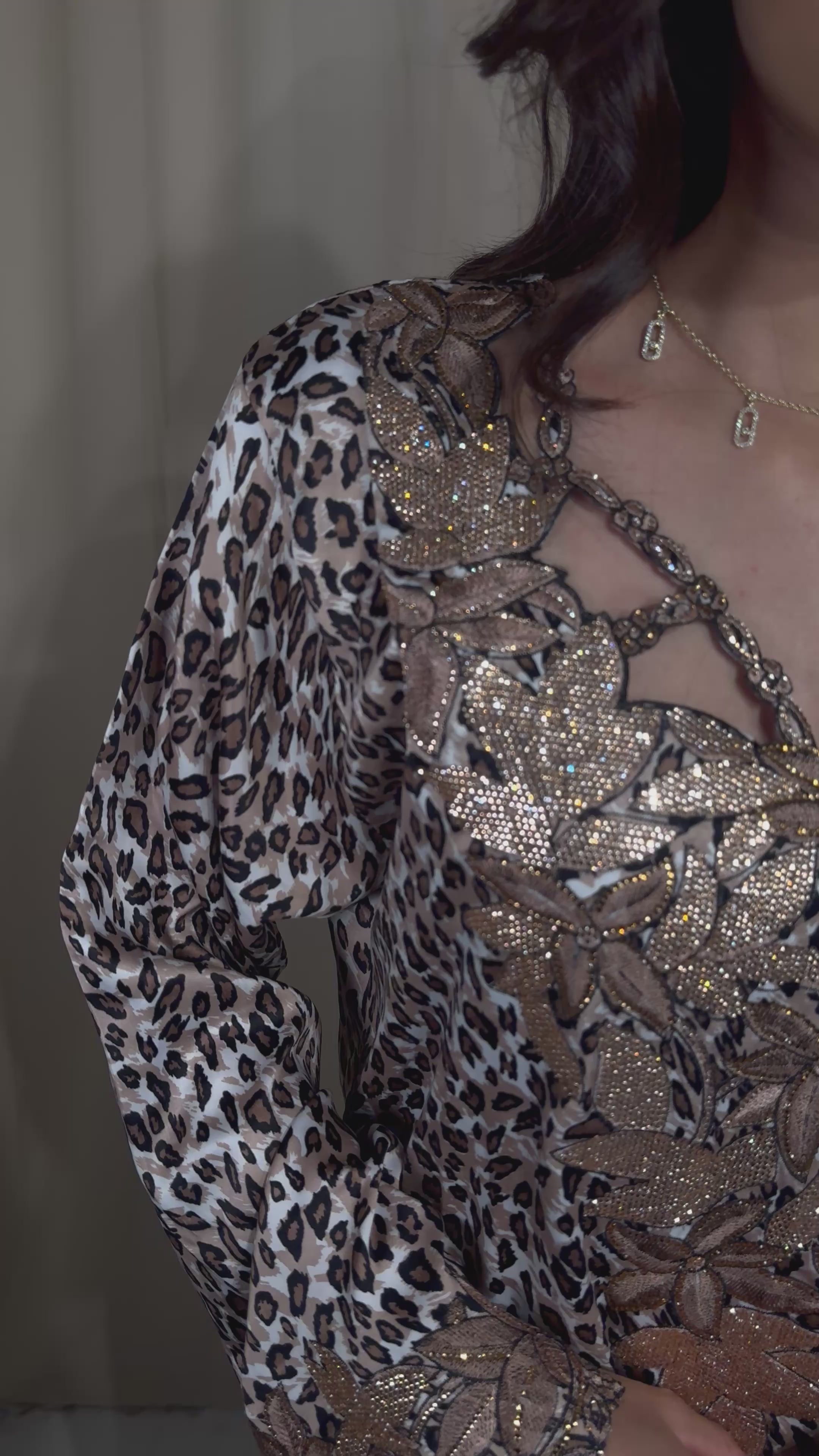 Leopard Print Cut Out Makhawer & Sheila