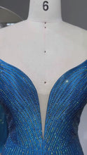 Load and play video in Gallery viewer, Blue Rhinestone dress
