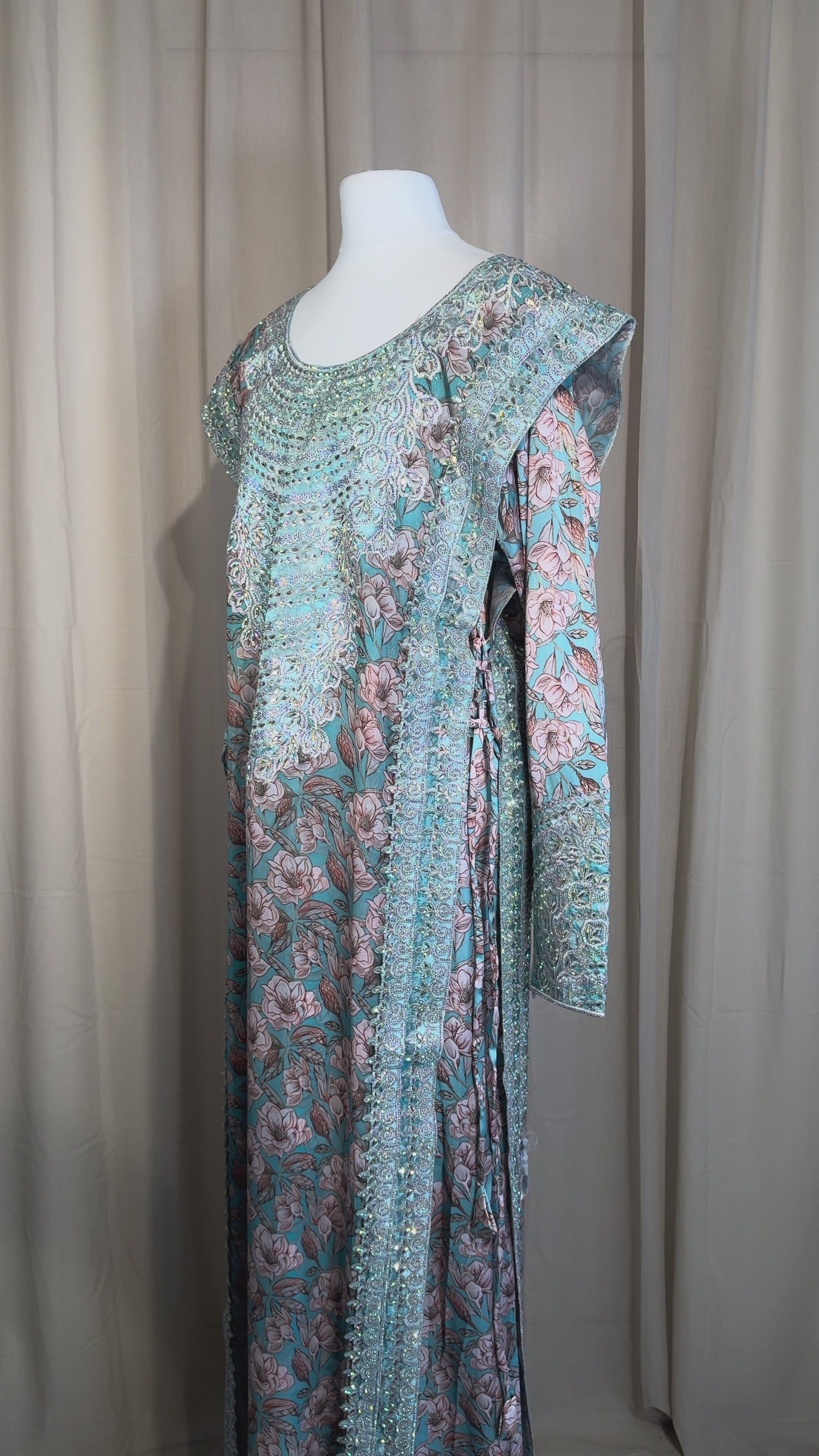 *VIP* Turquoise Corset Emirati Makhawer