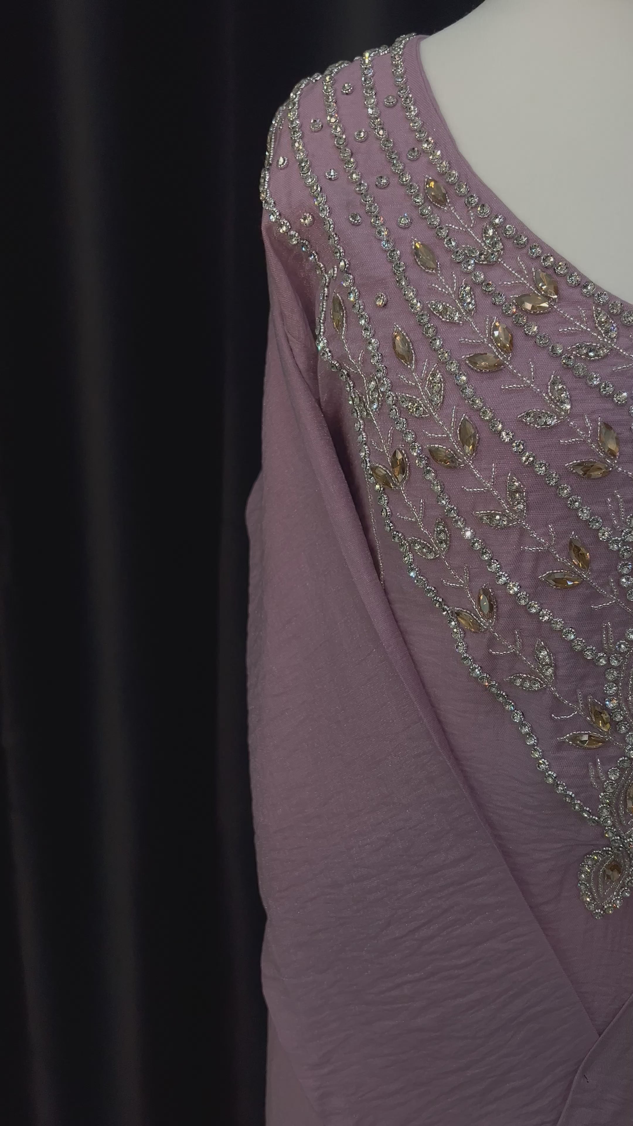 Light Purple Shimmer Makhawer Size (56)