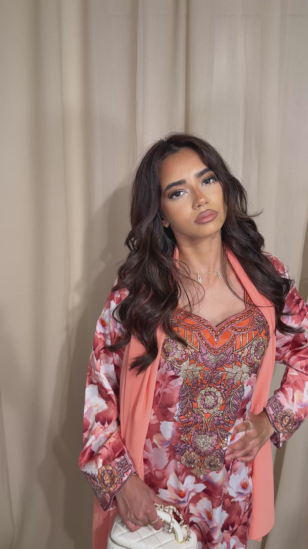Orange Floral Makhawer & Sheila