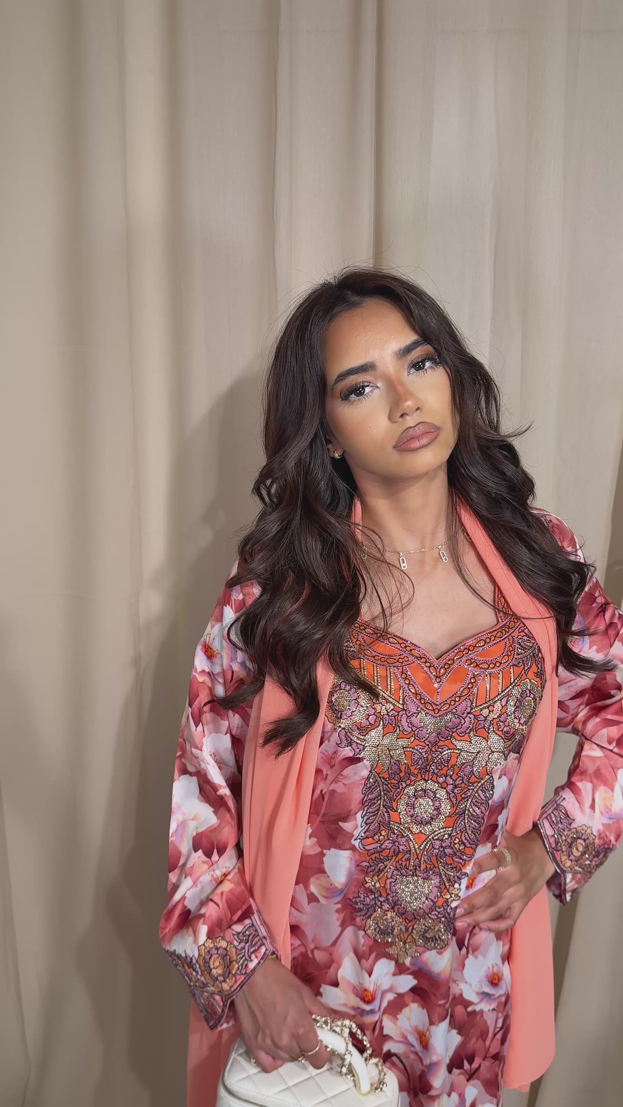 Orange Floral Makhawer & Sheila
