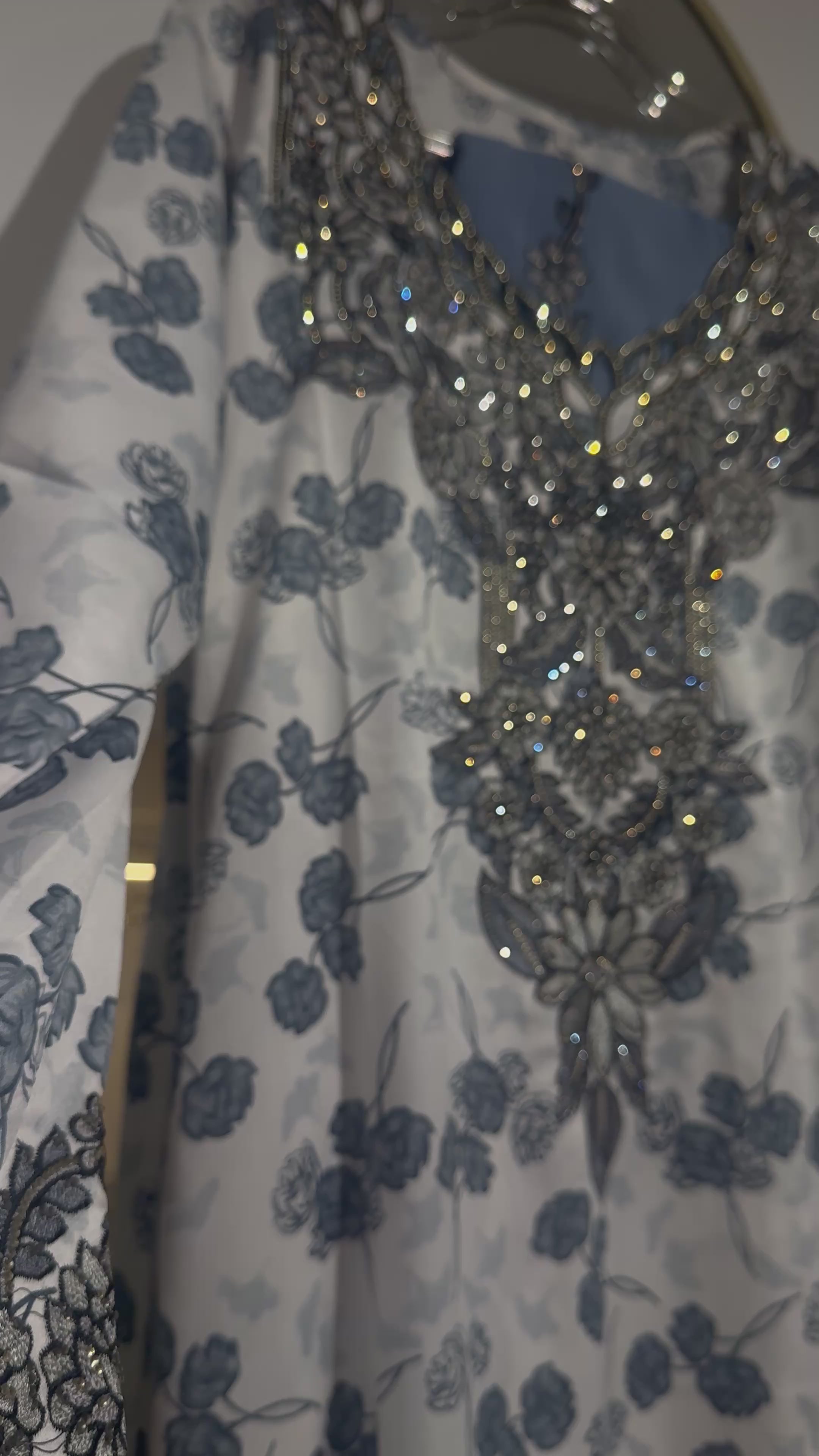 Blue Grey Cut Out Makhawer