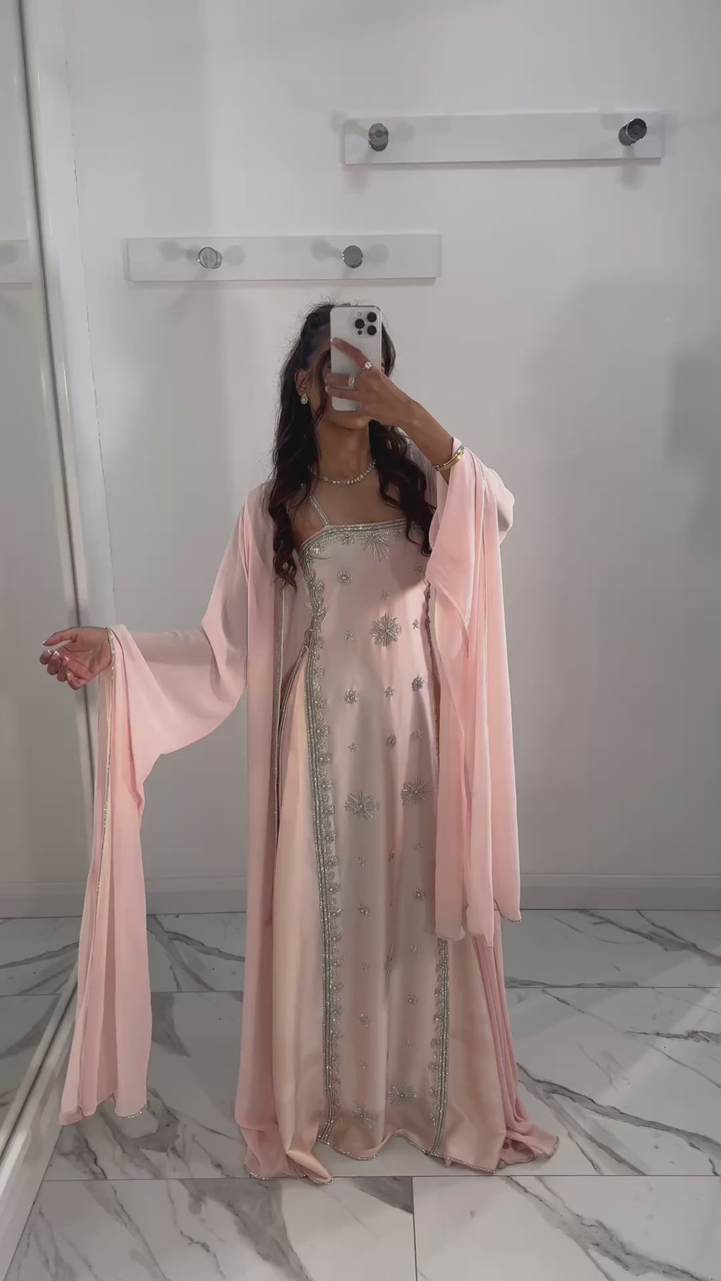 VIP Baby Pink Emirati Dress