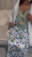 Load and play video in Gallery viewer, Light Blue Floral Makhawer &amp; Sheila
